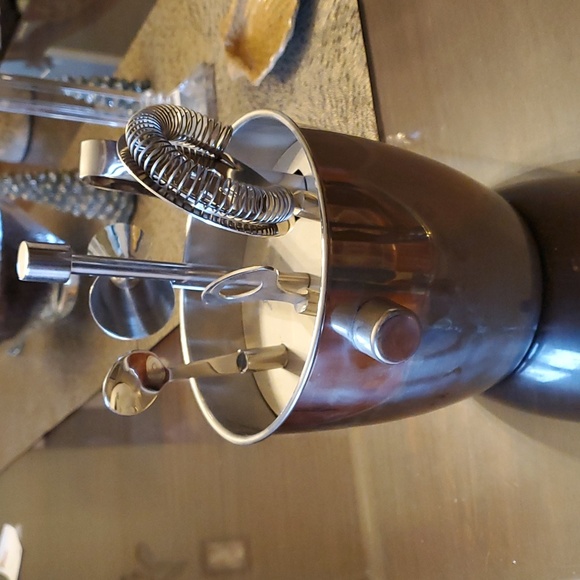 Crate & Barrel stainless steel bar tools set - Picture 2 of 8